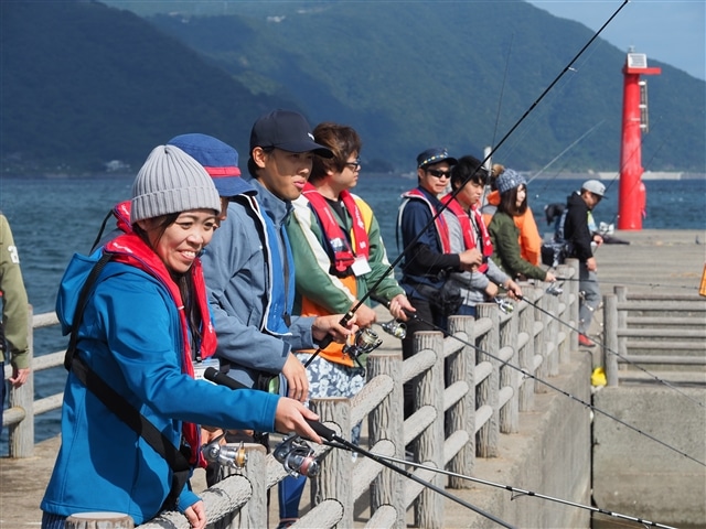 入門者エギング教室 In 桜島 開催報告 Yamashita イカ釣りで世界トップクラス