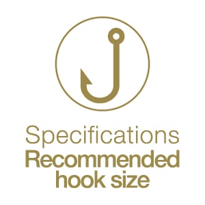 Specifications - Recommended hook size