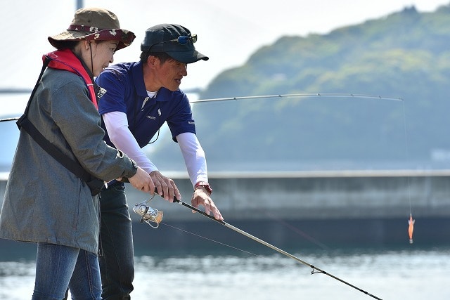 入門者エギング教室開催 Yamashita イカ釣りで世界トップクラス