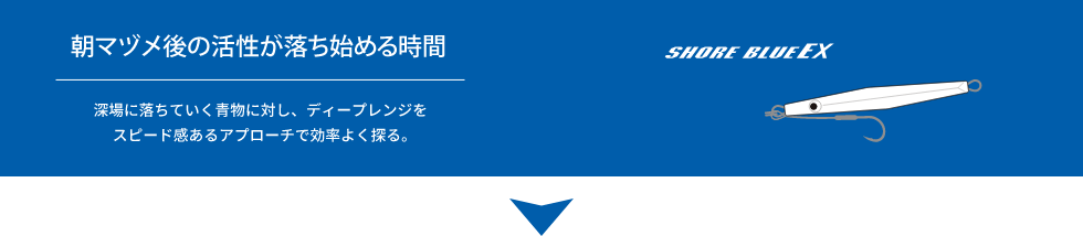 朝マズメ後の活性が落ち始める時間